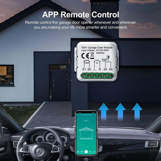 WiFi Smart Garage Door Switch: Remote Control